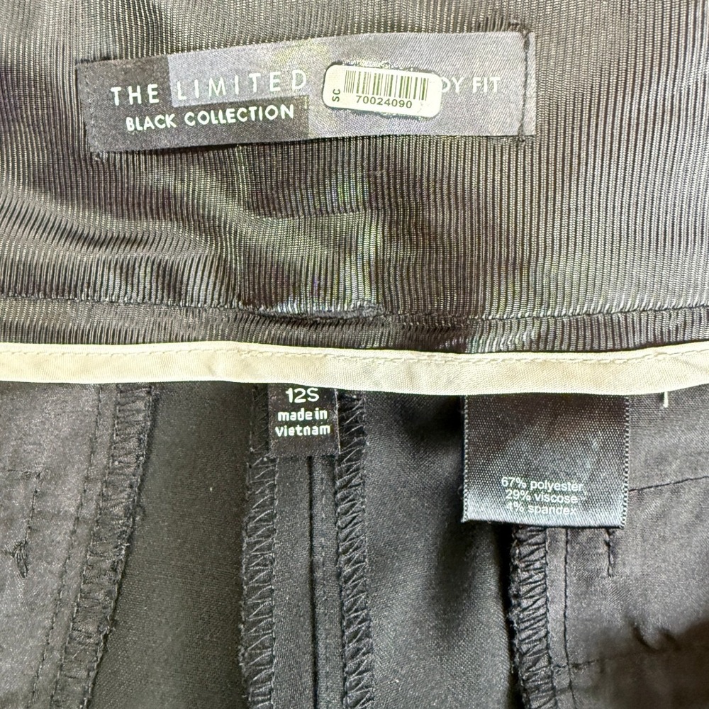The Limited Womens Pants Size 12 Short Black 'The Cassidy Fit' Dress Trousers - Picture 11 of 12